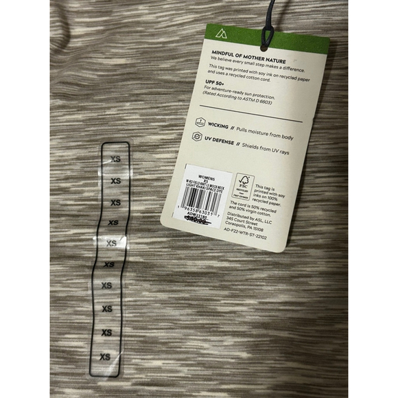 Alpine Design Women's Field Knit Mock Neck Light Khaki Space Dye Shirt Sz-XSmall - Picture 8 of 11